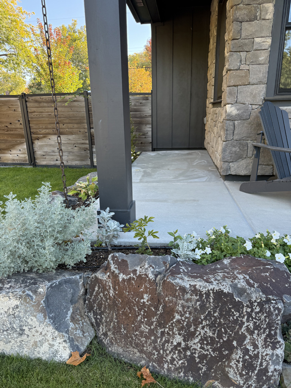 settled front porch at remodeled home (image 3)