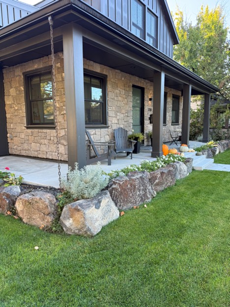 settled front porch at remodeled home (image 1)