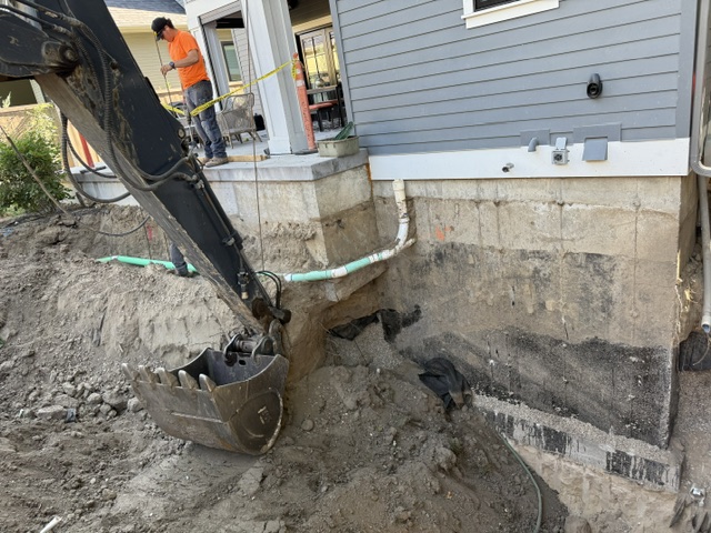 basement-addition excavation and chemical-shoring work (image 4)