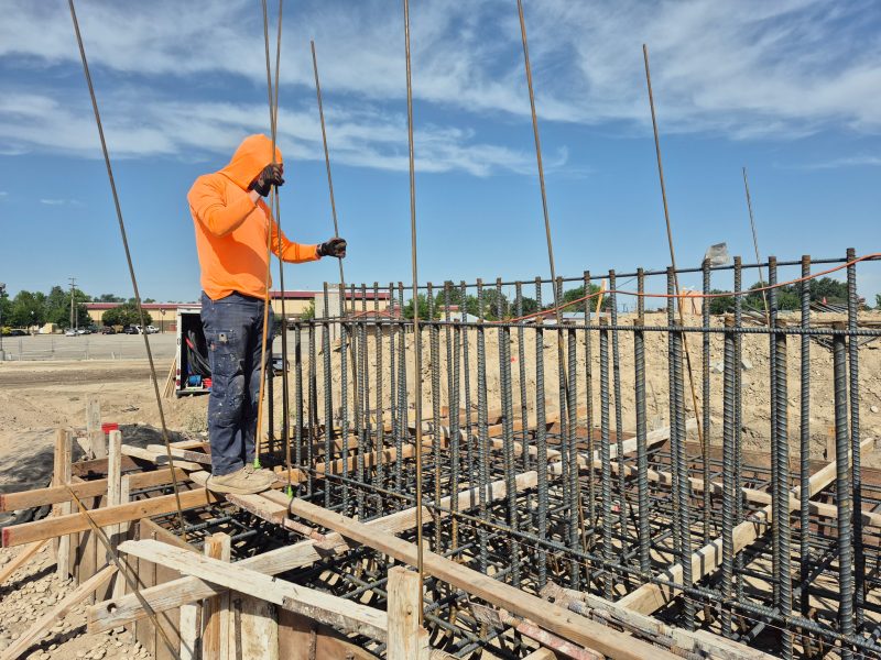 bridge-abutment rebar and subgrade injection work (image 1)