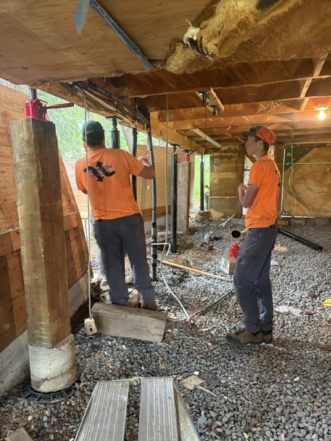 house crawl-space supports and adjacent deck (image 1)
