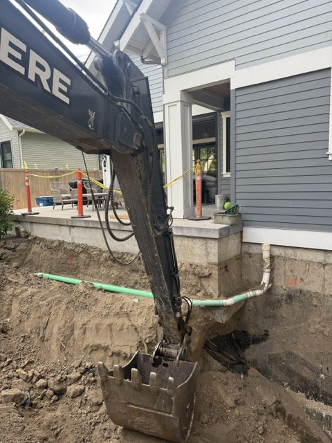 basement-addition excavation and chemical-shoring work (image 2)