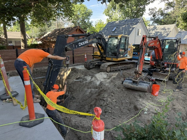 basement-addition excavation and chemical-shoring work (image 8)