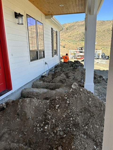 house foundation excavation and push-pier work (image 3)