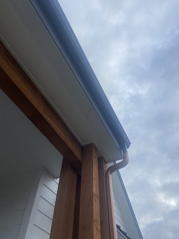 new home's heavy front porch and adjacent concrete (image 3)